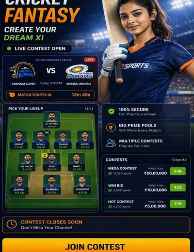7hbet (7 hbet) fantasy cricket & matchday visual 3